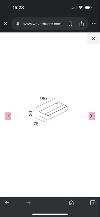 Wever & Ducré Lumina de perete DOMINO WALL SURF 1.0 LED 2700K W