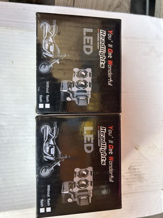 Туманки лед белый желтый