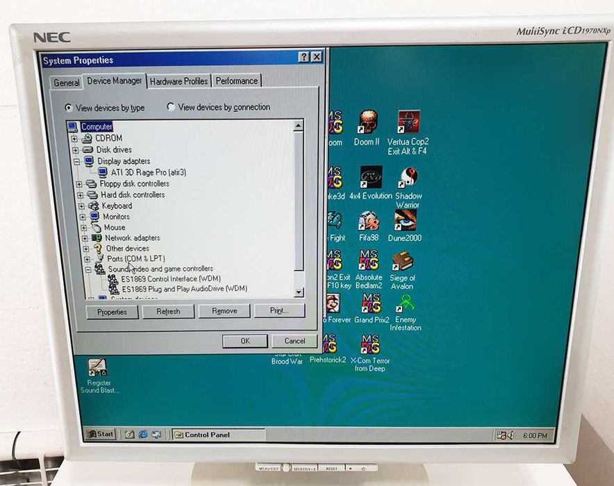 Vintage Gaming COMPAQ Deskpro EP 6350 320MB Computer, Windows 98SE