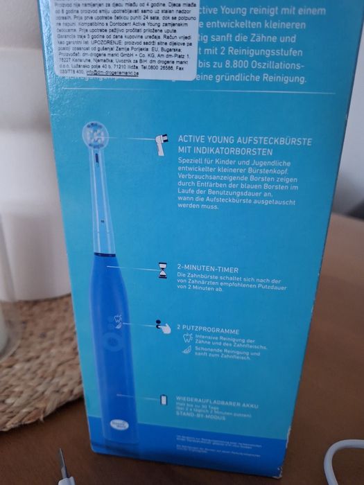 Periuta de dinti electrica copii Donto Dent, cu incarcator la priza