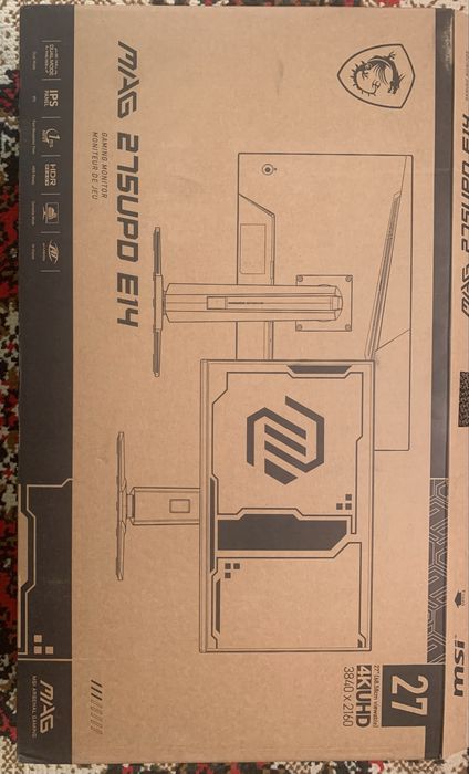 Monitor MSI 27" 4K 144hz Dual Mode