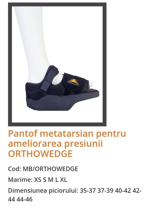 Pantof post operatoriu