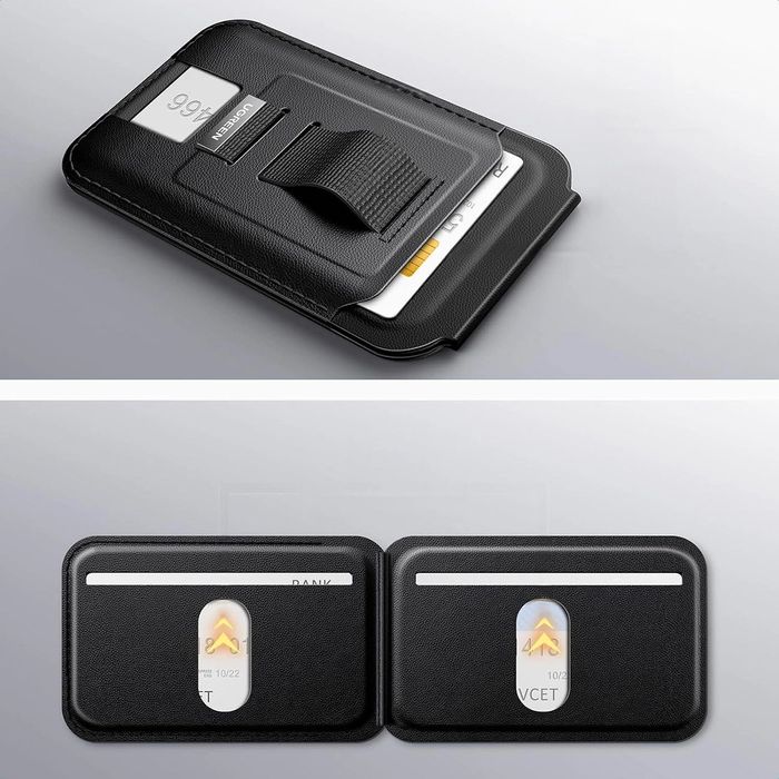 Кожен портфейл Ugreen с вградена поставка за прикрепяне към  с MagSafe