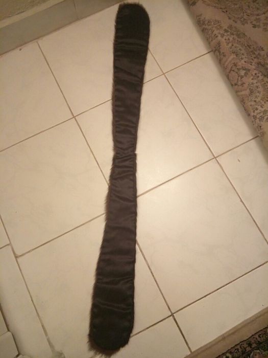 Gulere din blana nurca si caciula blana naturala