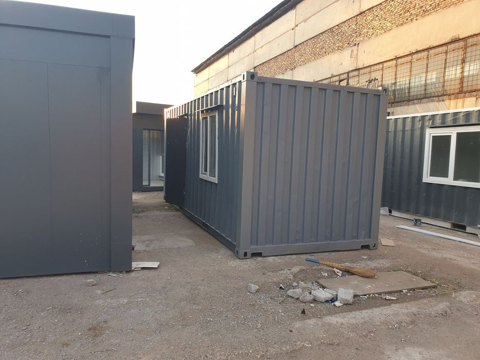 Домики из контейнеров охранная будка туалет и душевые