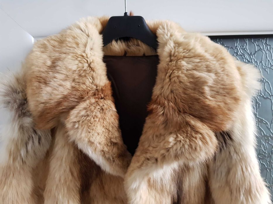 Дамски елек естествен косъм - размер М-Л