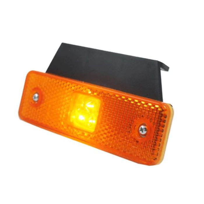 Lampa gabarit auto BestAutoVest 12/24V dreptunghiulara Portocaliu cu Leduri, 98x31x18mm, cu suport fixare detasabil, 1 buc