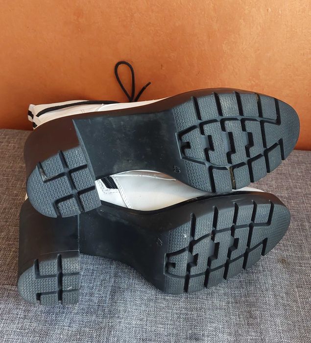 Botine Graceland albe, mărime 40
