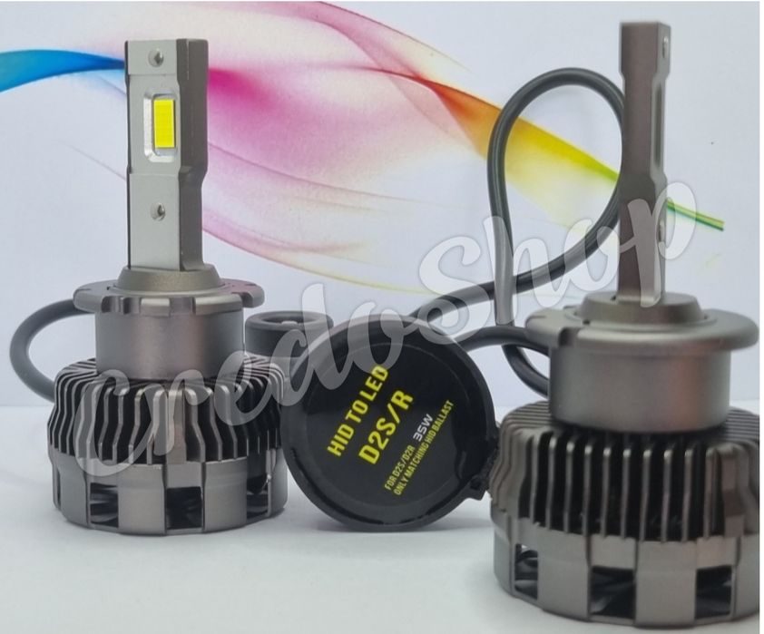 LED Лед крушка за фар D2S Д2С 70W, заместител на ксеноновите крушки