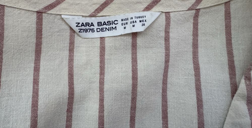 Платье Zara пляжное, лён х/б, разм. М