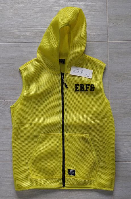 Vestă sport Erreà ERFC galben neon – mărimea M