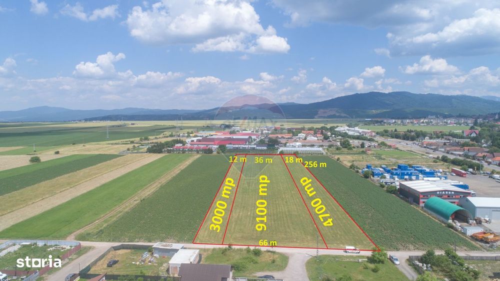 Teren intravilan, 3000 mp, lângă Kaufland Săcele