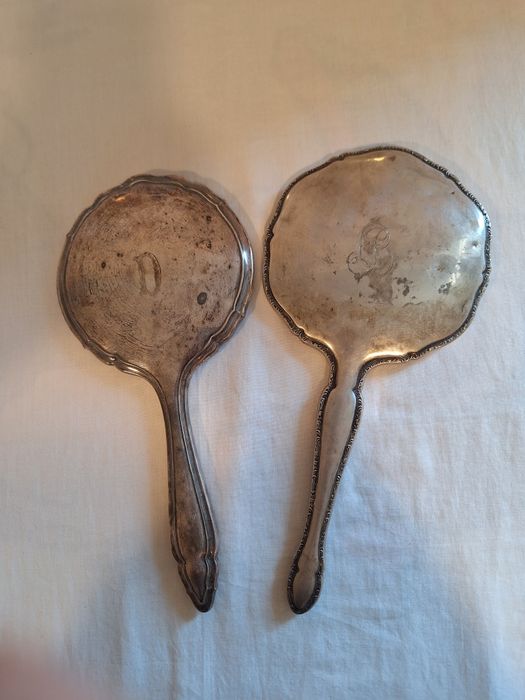 Старинни сребърни огледала проба 800