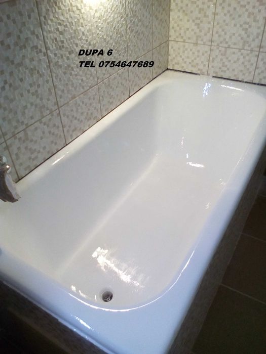 Recondiționez cada , vana de baie din fonta sau tabla