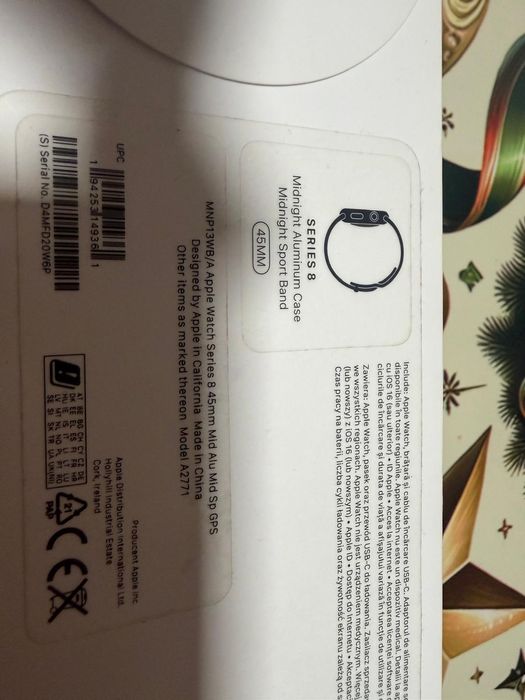 Apple Watch Seria 8 -45mm Black la cutie