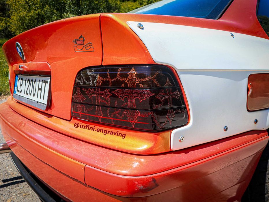 Стопове за bmw e36 купе гравирани. е36, бмв, m3, coupe