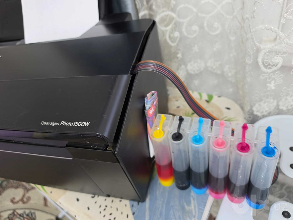 Epson 1500w A3 A4 Farmat Printer 6 Ta Rangli Xolati idyal Aybi yoʻq