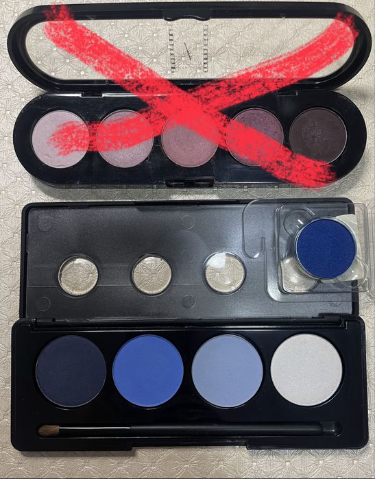 Тени для глаз профессиональные Make up atelier Make up studio