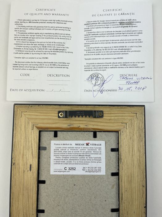 Tablou Vitraliu Floare ArtGeorcies