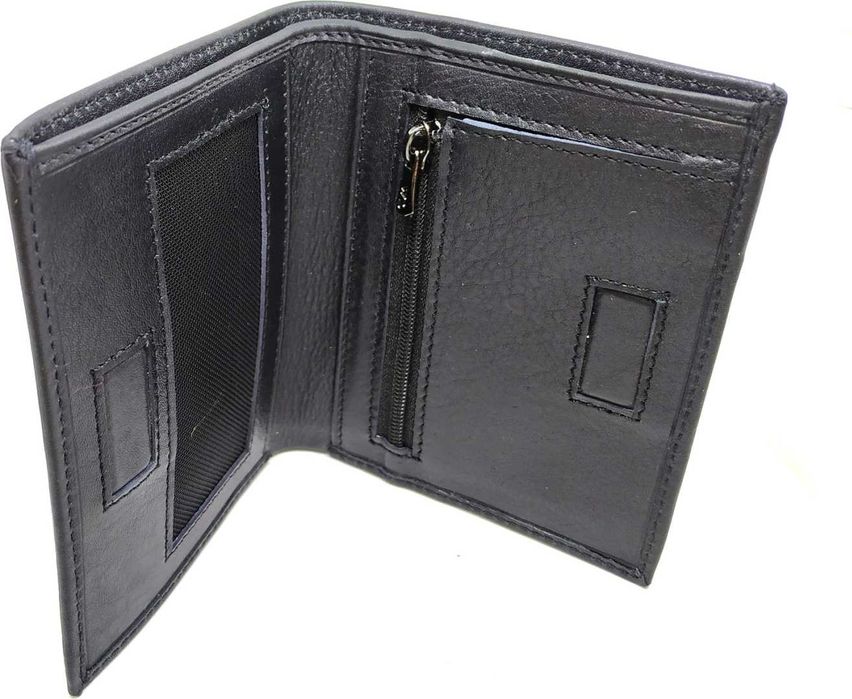 Черное Портмоне Кожаное