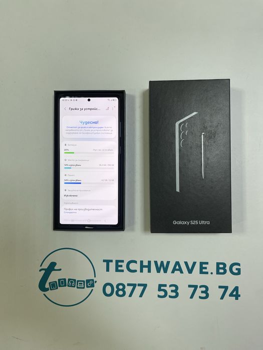 Samsung Galaxy S25 Ultra 256GB Titanium Black 100%