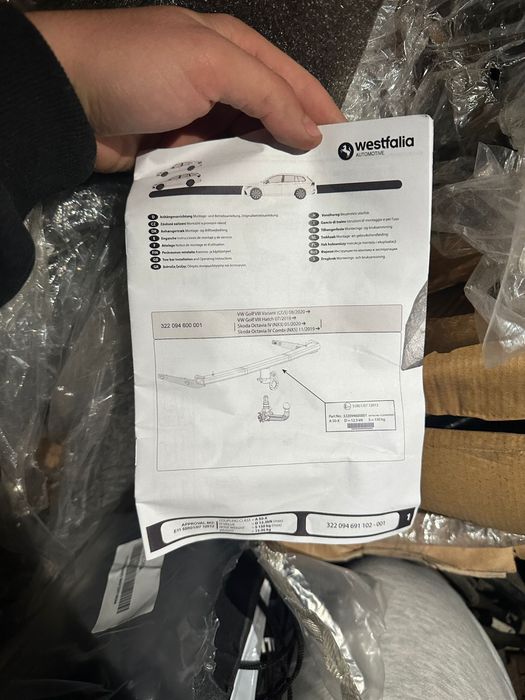 Carlig remorcare VW Golf  VIII Variant /Skoda IV combi