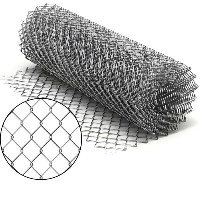 Поцинкована оградна мрежа, метални колове