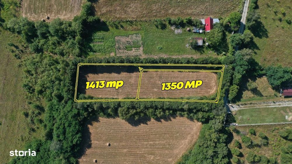 Teren intravilan de vânzare 1350+1413 mp zona Valea Avrigului