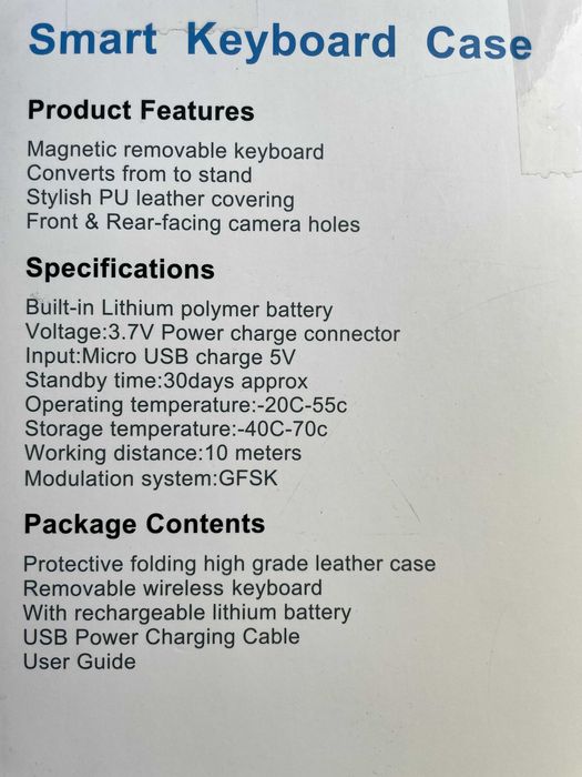 Smart Keyboard Case за iPad Pro 11/Air 10.9 - чисто ново