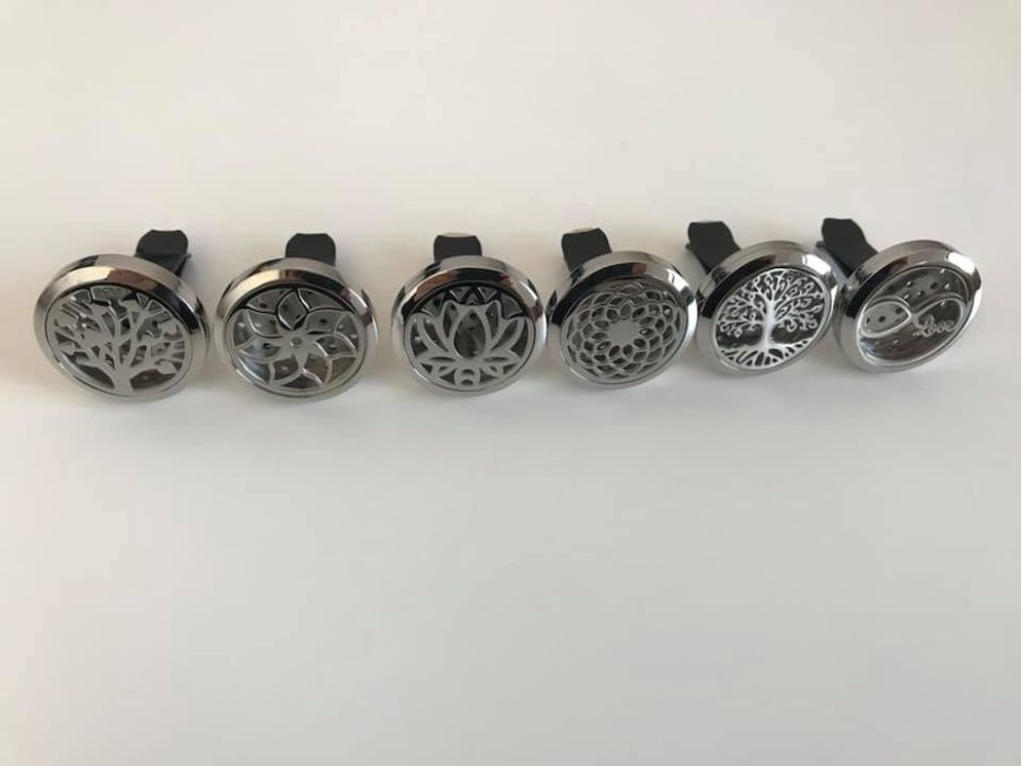 Difuzor auto 3.8 cm pentru uleiuri esentiale argintiu