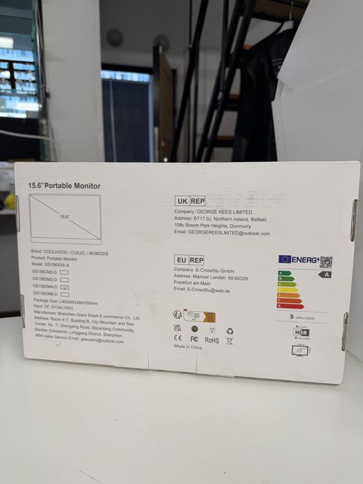 Monitor portabil 15.6inch cod unic 4564