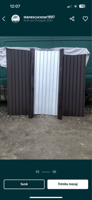 Tabla color si zincata