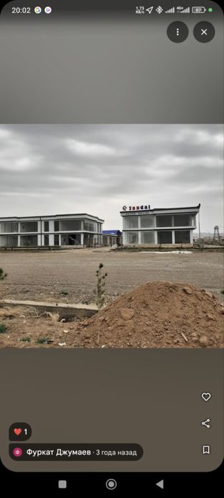 Богишамол бозорда йул устида, сотилади еки ижарага берилади