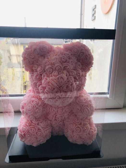 Ursulet culoare roz cadou pt iubita 40 cm 150 lei