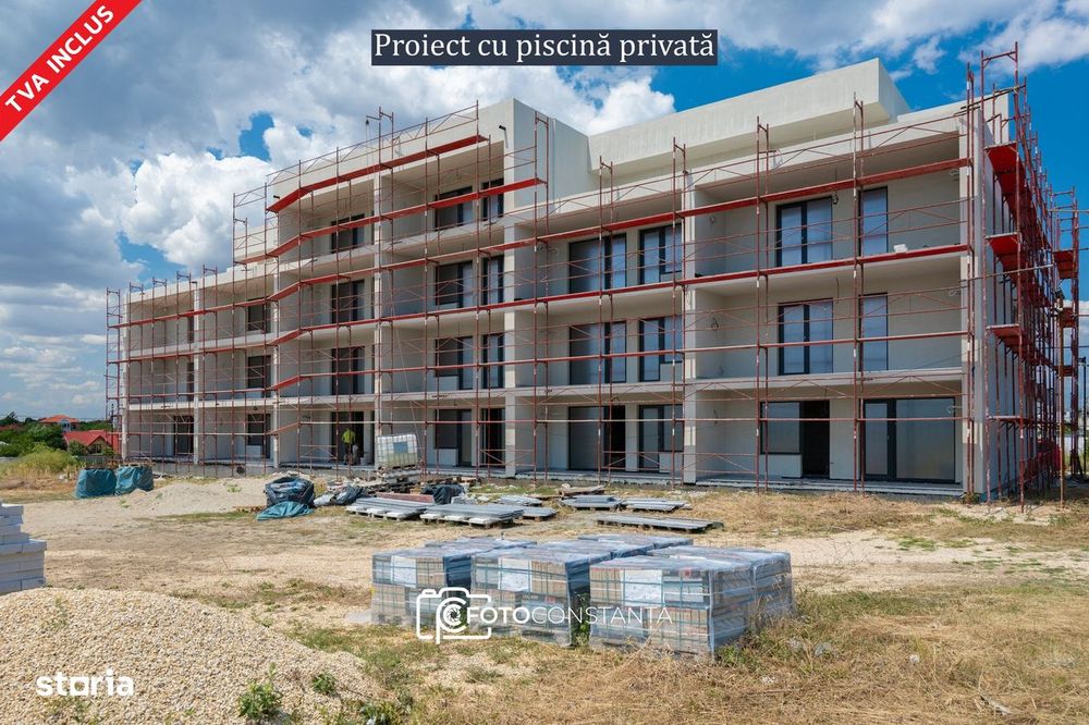 #Apartament cu 2 camere + terasă + grădină și piscină | Costinești