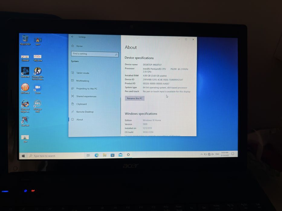 Laptop Acer Aspire