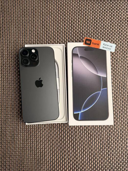 96%!256GB!iPhone 16 Pro MAX Black Titanium* Лизинг TBI 30€/м айфон 16 про макс