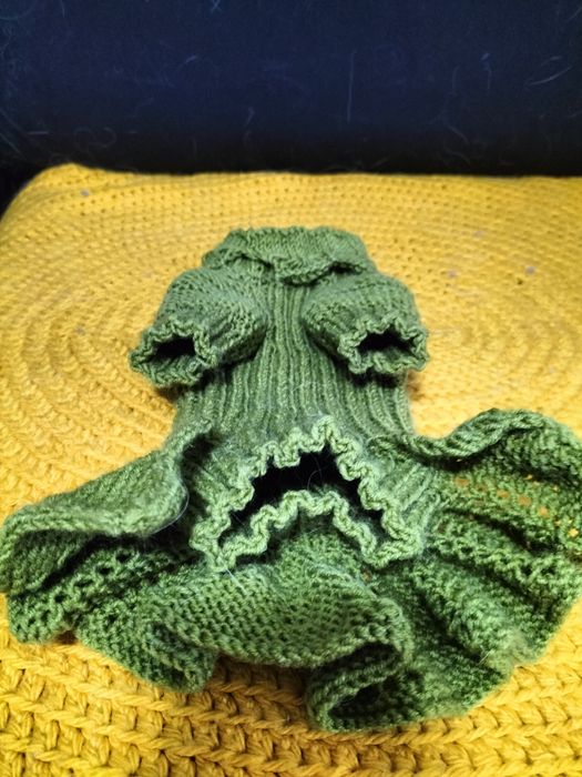 Вязаная одежда для декоративных собак.