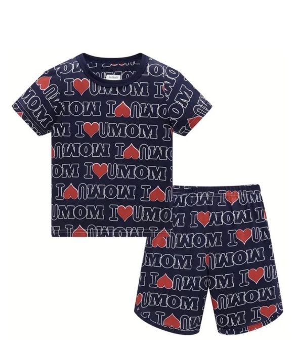 Пижама синий мультиколор