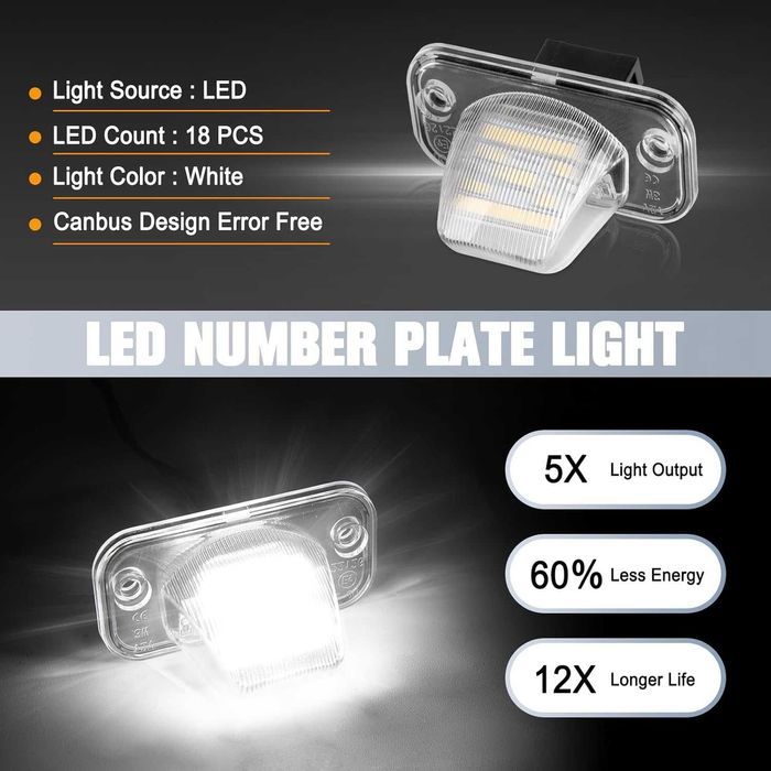 LED плафони регистрационен номер VW T4