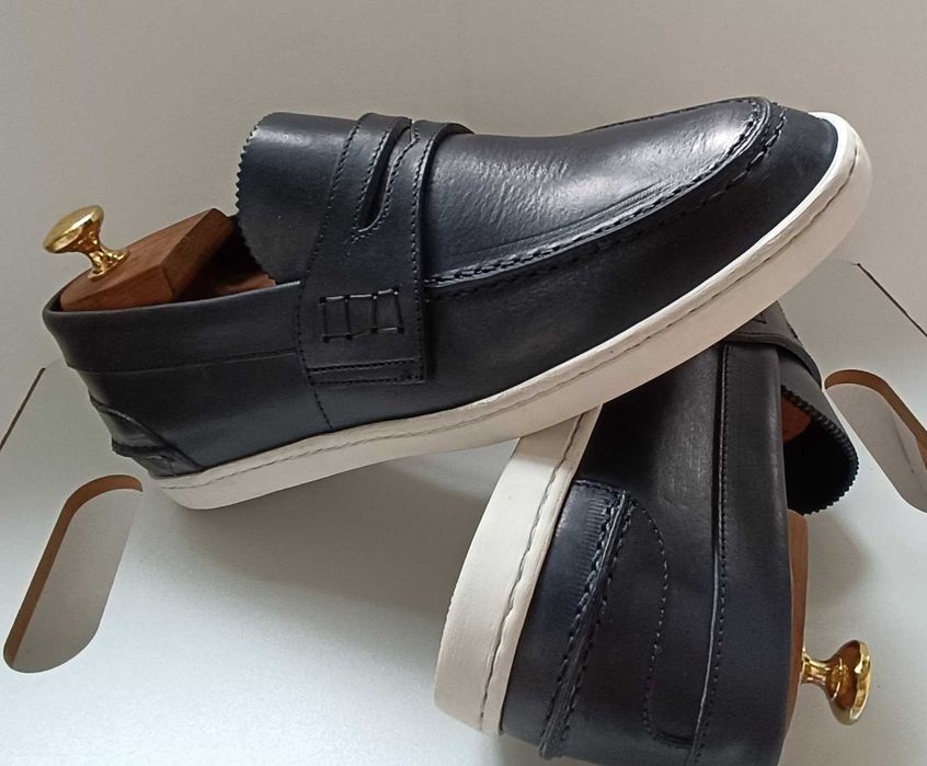 Pantofi sport casual loafers 42 de lux lucrati manual Pantofola D'Oro