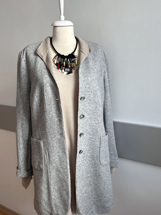 Страхотно елегантно вълнено палте л/тренч White Label