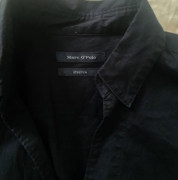 Cămașă Marc O'Polo Stretch S M neagră bumbac nouă premium maneca scurta vara