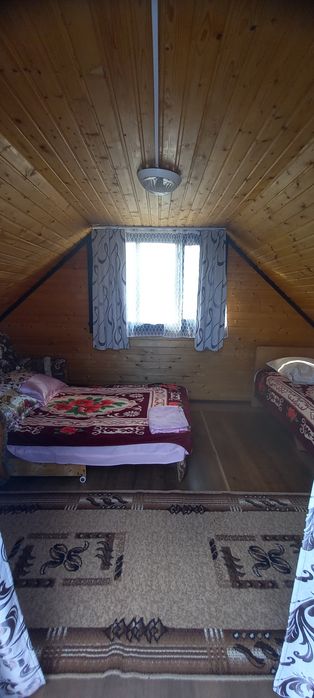 Отдельно стоящие деревянные домики.