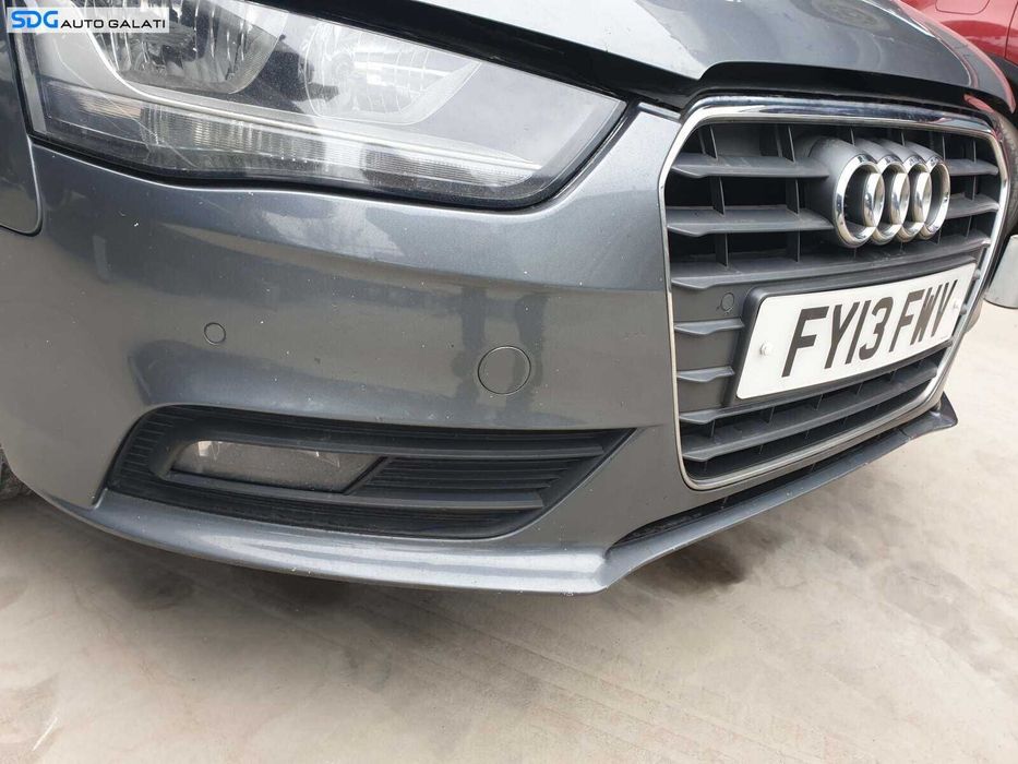 Bara Spoiler Fata Dezechipata cu Grila cu Emblema si Locas Senzori de Parcare cu Imperfectiune Audi A4 B8 B8.5 FL Facelift 2012 - 2015 Culoare LX7R [Q2431] [Q2432]