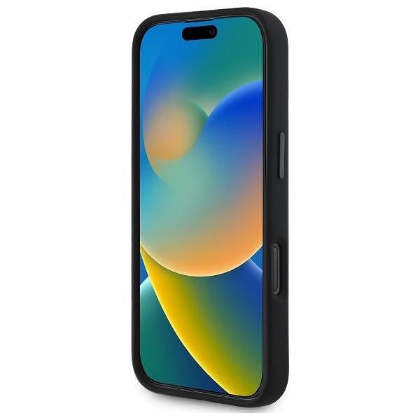 Bmw - калъф hardcase silicone hexagon blue line magsafe за iphone 16 p