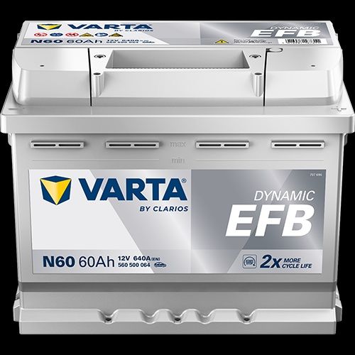 Baterie auto 60Ah 640A Varta EFB (Start Stop)