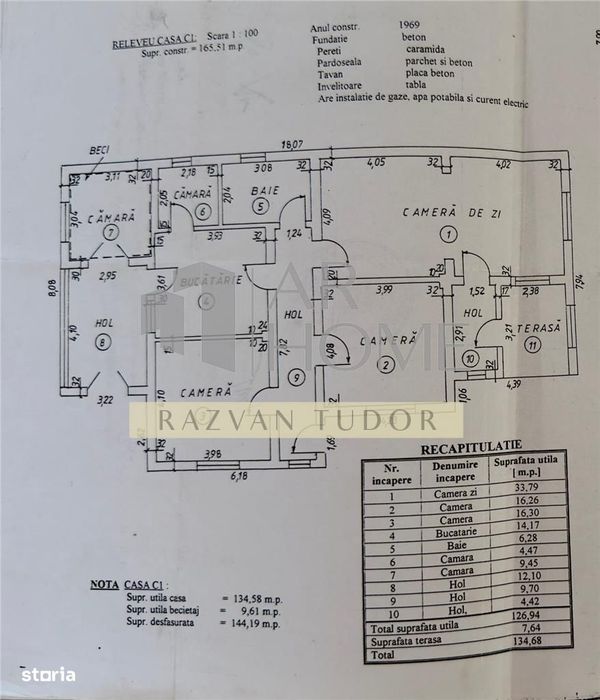 Casa 4 camere , cu beci ,1681m2 teren , Boldesti Scaeni