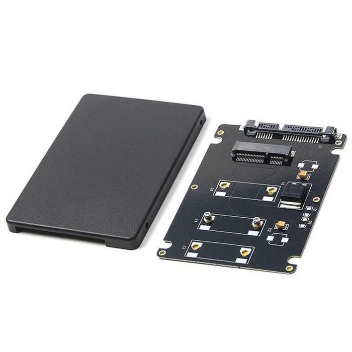 Adaptor convertor SSD mSATA la SATA 3 cu carcasa / rack 2.5 inch
