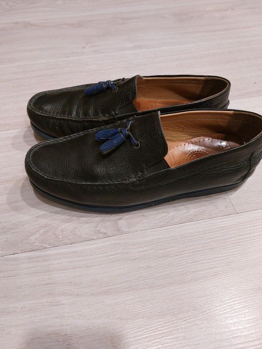 Мокасины мужские кожаные Sman Турция 39 40 размер